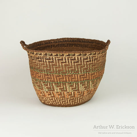 Unusual Large Early Quinault Basket