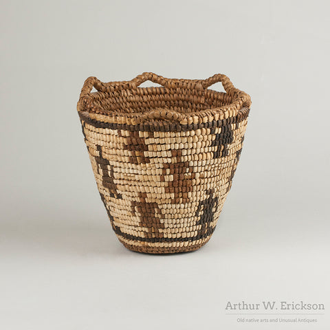 Figural Fully Imbricated Huckleberry Basket