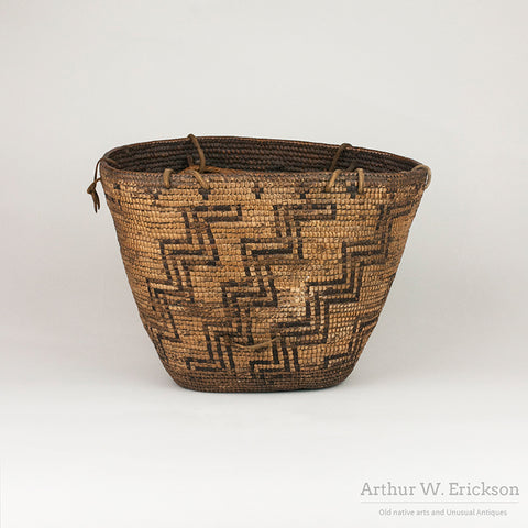 19th Century Nisqually or Puyallup Basket with Tumpline