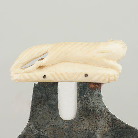 Inuit Ulu with Walrus Ivory Fox Handle