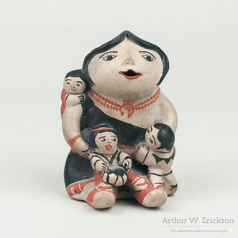 コチチ ストーリーテラー／Cochiti 陶器人形 Cochiti Storyteller Dall by Felicita Eustace (1927-2016)