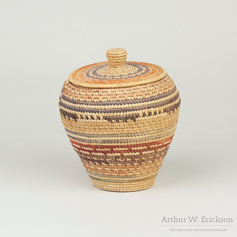 Hooper Bay InuitLidded Basket
