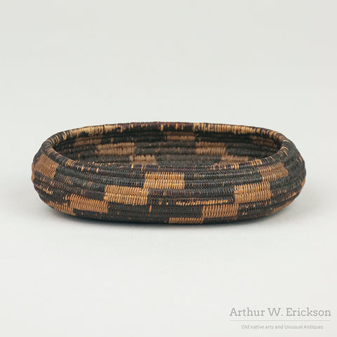 Finely Woven Miniatue Pomo Oval Basket