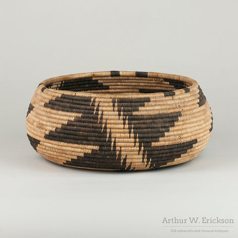 Large Three Rod Pomo Basketry Bowl