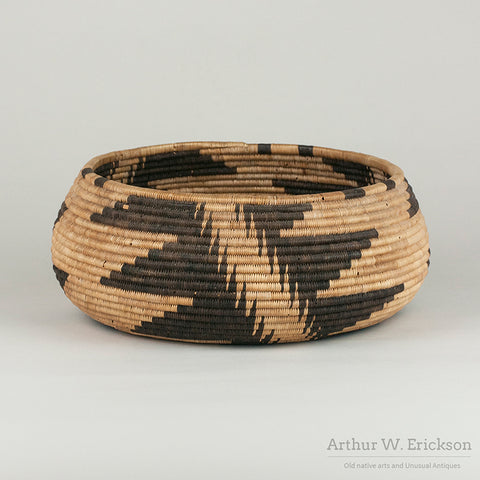 Large Three Rod Pomo Basketry Bowl