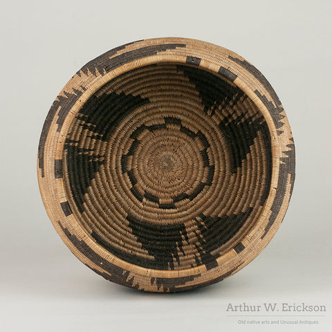 Large Three Rod Pomo Basketry Bowl