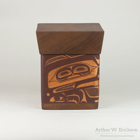 Carved Bent Wood Box by Ken Humpherville