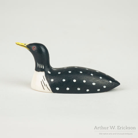 Yellow Billed Loon by Charles M Kokuluk (1940-2019)