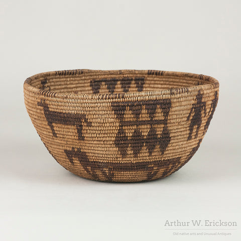 Figural Maidu Basket