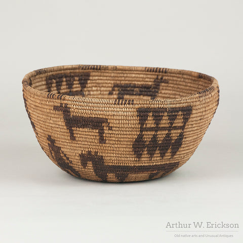 Figural Maidu Basket