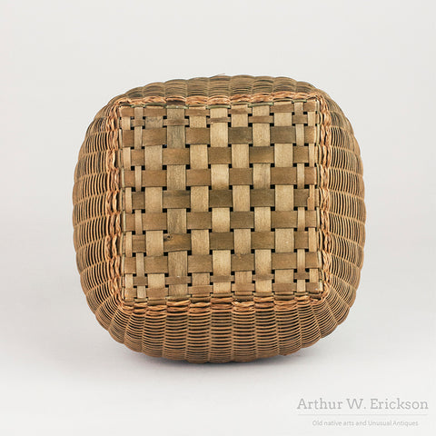 Old Penobscot Square Lidded Basket