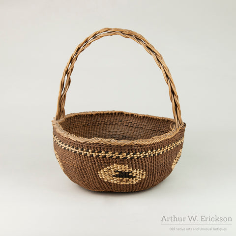 Siletz Basket with Double Braided Handle