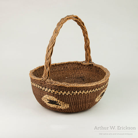 Siletz Basket with Double Braided Handle