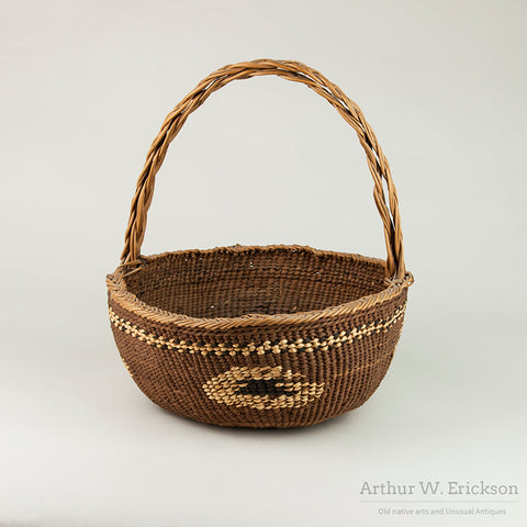 Siletz Basket with Double Braided Handle