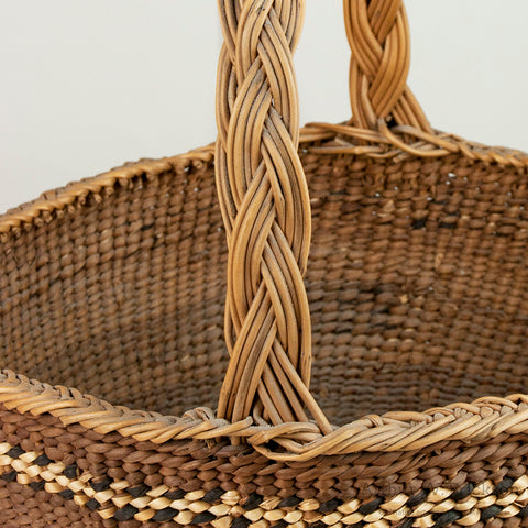 Siletz Basket with Double Braided Handle