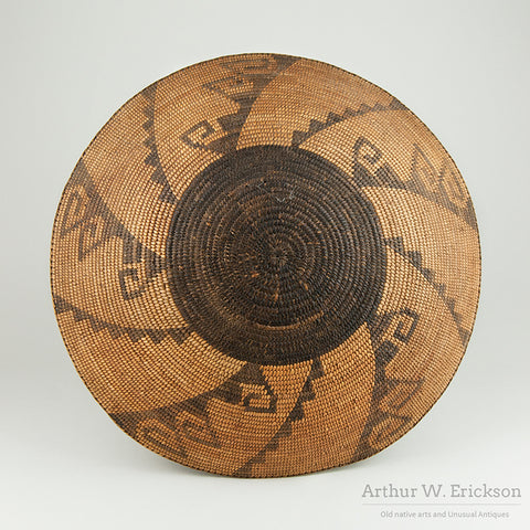 Old Tohono O'odham (Papago) Basketry Plate