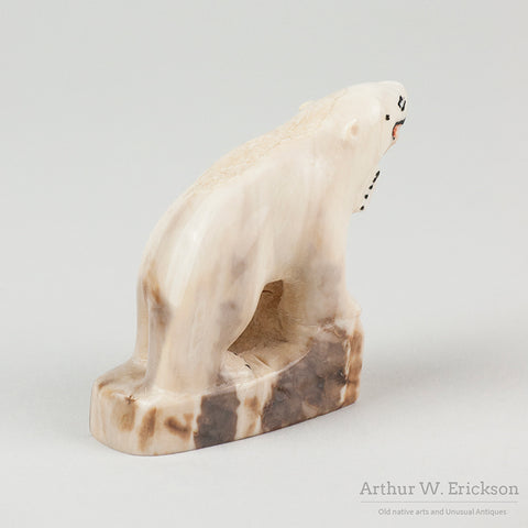 Inuit Ivory Carving of Polar Bear & Seal