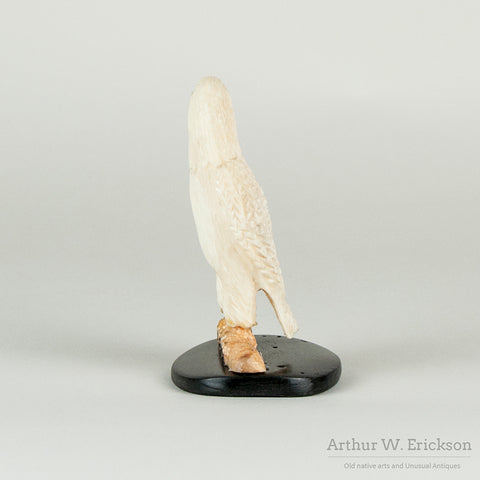 InuitWalrus Ivory Eagle Carving with Base