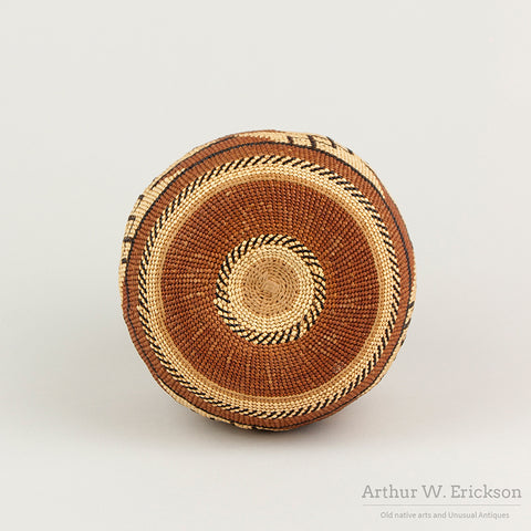 Karuk Lidded Treasure Basket