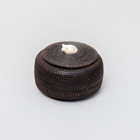 Gregg Tagarook Baleen Basket with Figural Finial