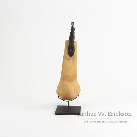 Northwest Coast Horn Laddle with Goat Horn Handle