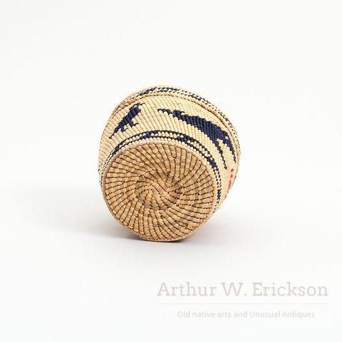 Nuu-Chah-Nulth Dome Lidded Figural Basket