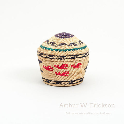 Nuu-Chah-Nulth Dome Lidded Figural Basket