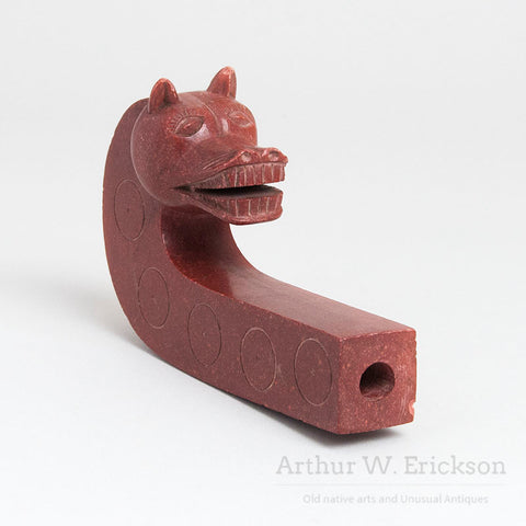 Plains Figural Pipestone Pipe