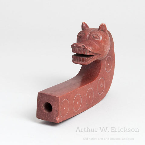 Plains Figural Pipestone Pipe