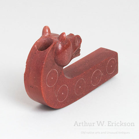 Plains Figural Pipestone Pipe
