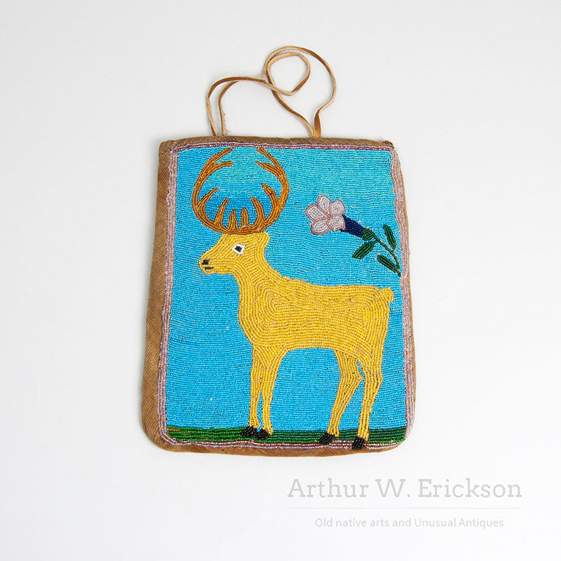 Folky Plateau Beaded Elk Bag