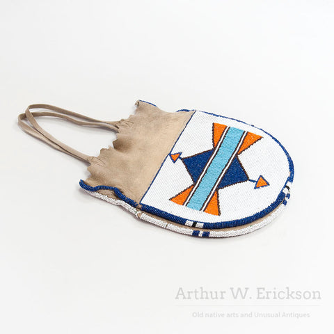 Plateau Beaded Double sided Bag with Elk