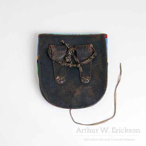 Plateau Man's Belt Pouch with Elk and Eagle