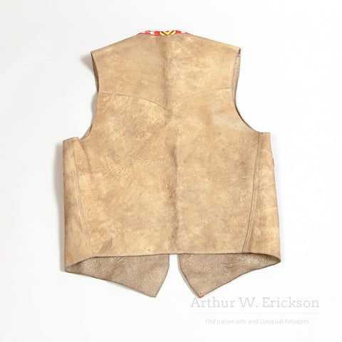 Plateau Beaded Vest with Rose Designs
