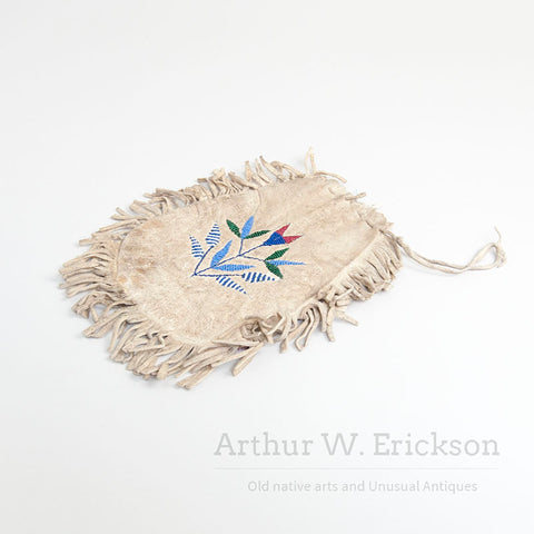 Santee Sioux Two Sided Beaded Bag with Fringe