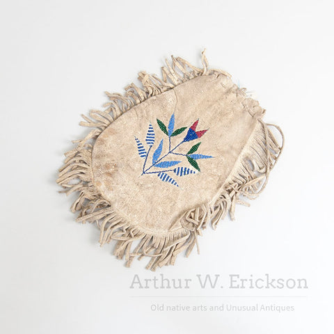 Santee Sioux Two Sided Beaded Bag with Fringe