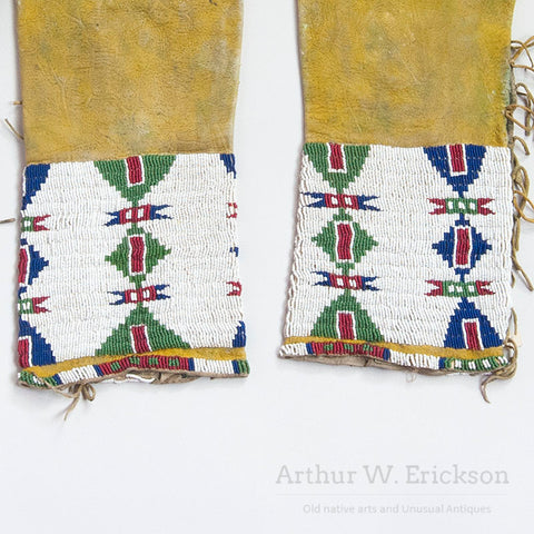 1890s Sioux Womens Beaded Leggings