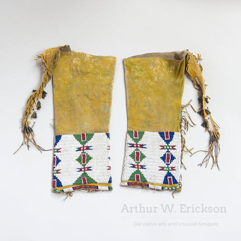 1890s Sioux Womens Beaded Leggings