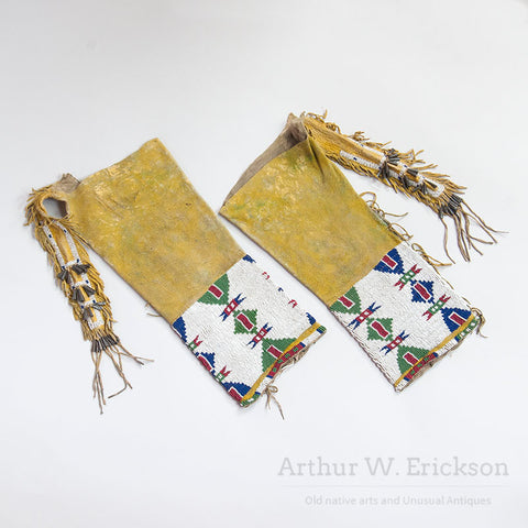 1890s Sioux Womens Beaded Leggings