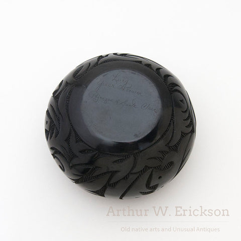 Large Carved Jar with Sqrafitto by Lucy Year Flower