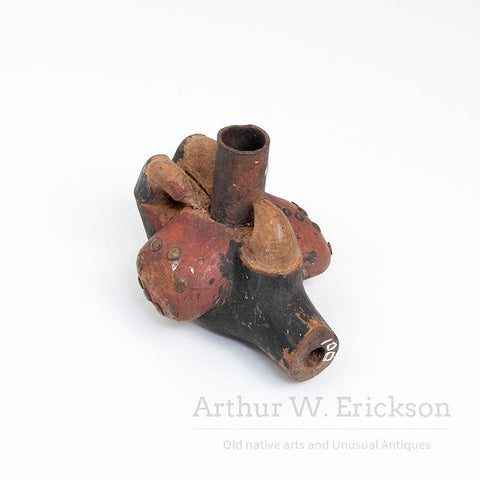Tlingit Wooden Eagle Claw Pipe
