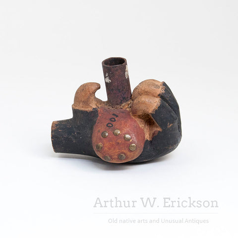 Tlingit Wooden Eagle Claw Pipe