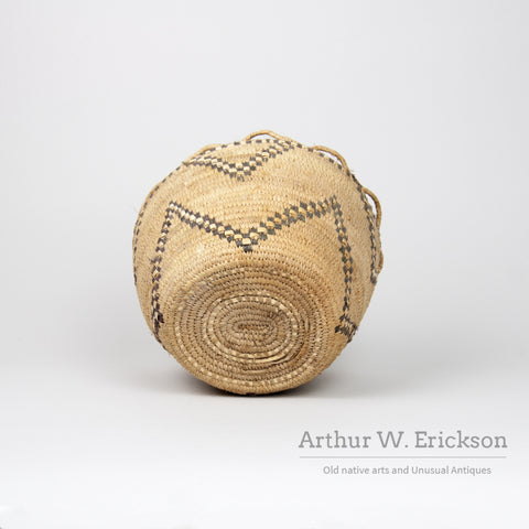 Quinault Partially Imbricated Coiled Basket