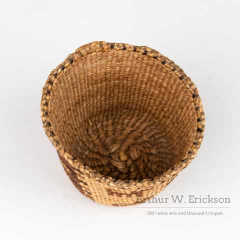 Miniature Figural Skokomish (Twana) Basket