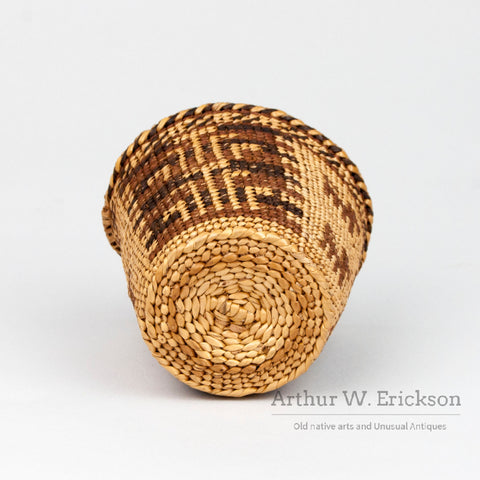 Miniature Figural Skokomish (Twana) Basket
