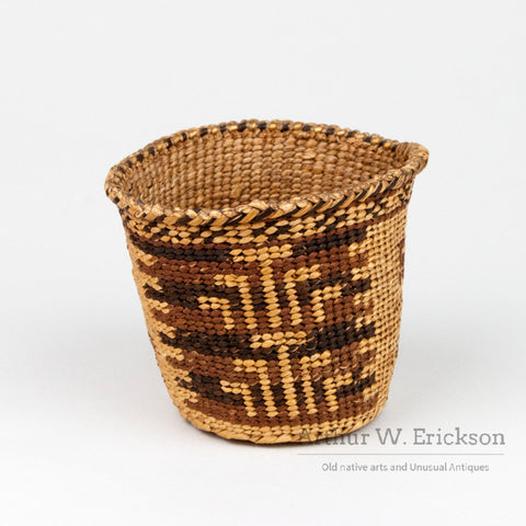Miniature Figural Skokomish (Twana) Basket