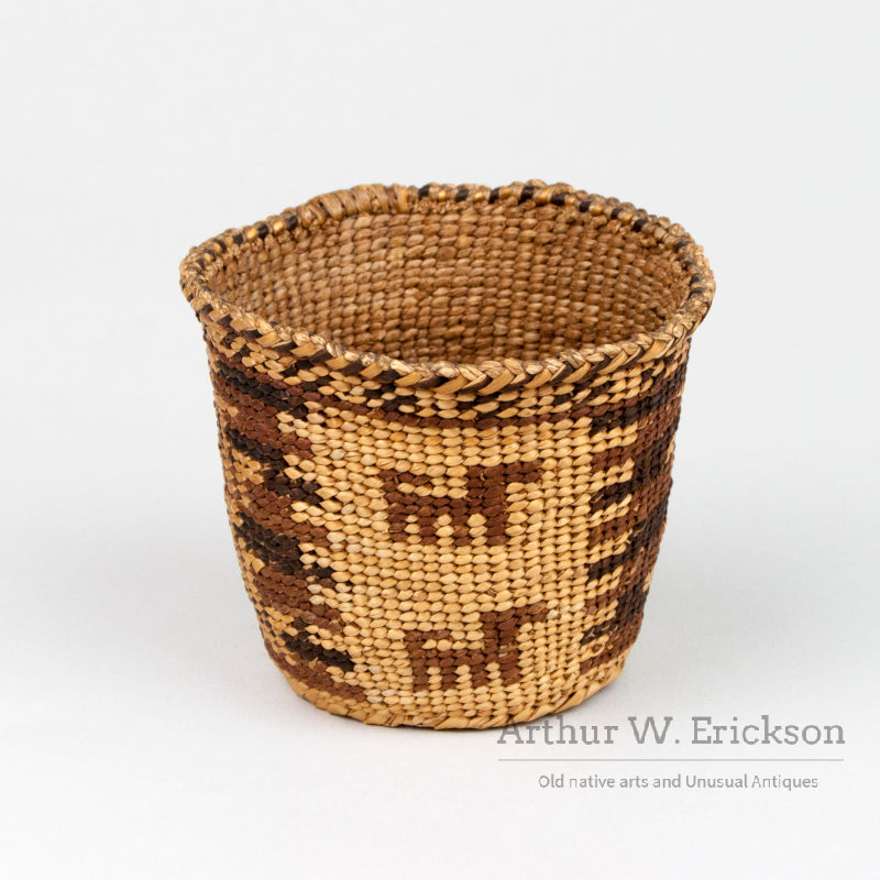 Miniature Figural Skokomish (Twana) Basket