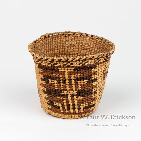 Miniature Figural Skokomish (Twana) Basket