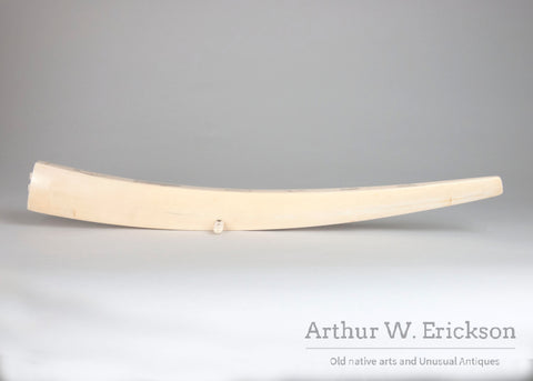 Large 1950's Inuit Walrus Ivory Cribbage board