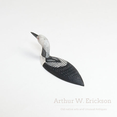 Inuit Ivory Carving of Artic Loon by Al Mayac